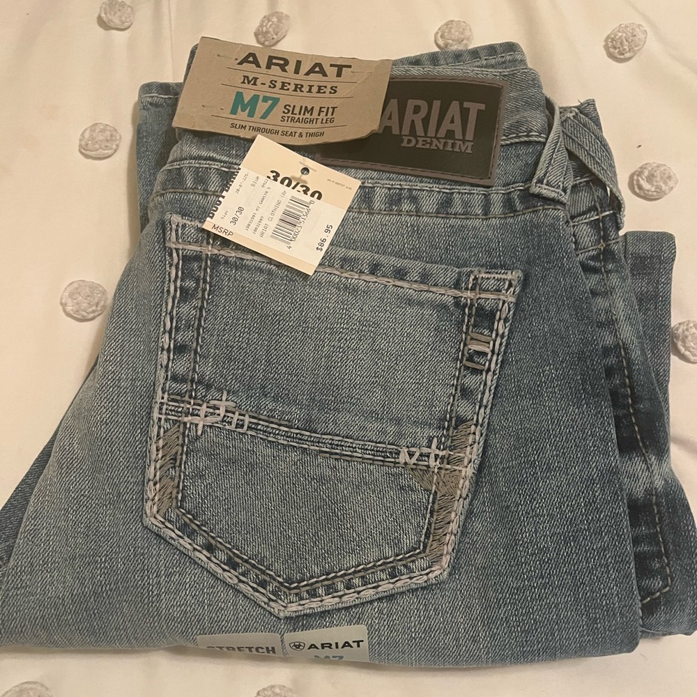 NWT Ariat  M7 slim fit straight leg stretch men’s 30/30